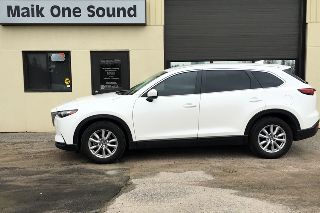 2019 Mazda CX-9 with professional window tint in North Bay
